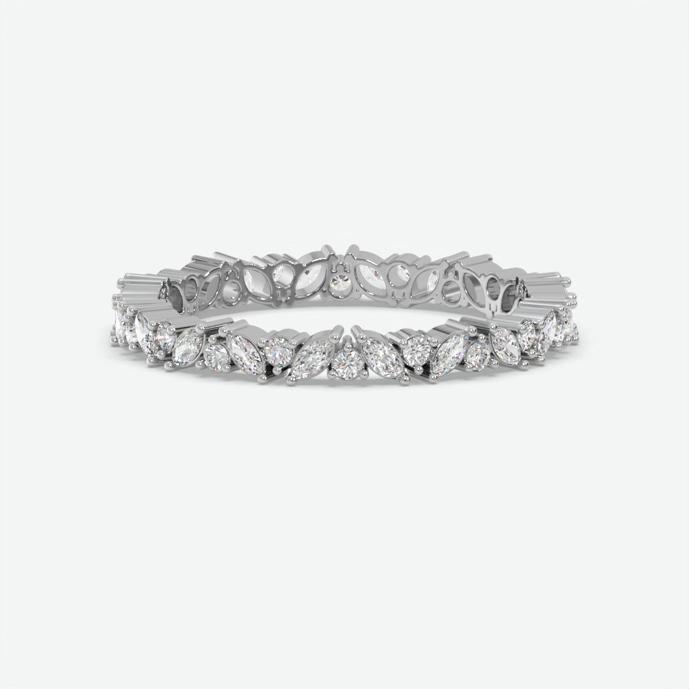 Elara Mixed-Cut Diamond Eternity Ring