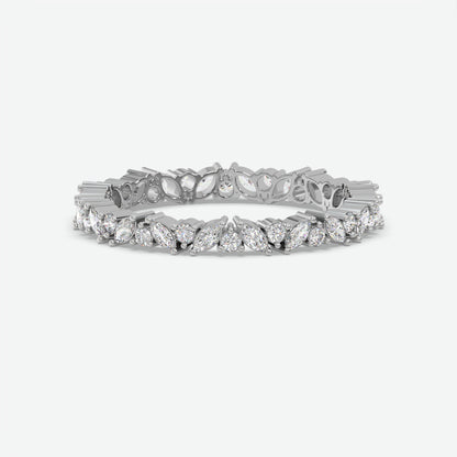 Elara Mixed-Cut Diamond Eternity Ring