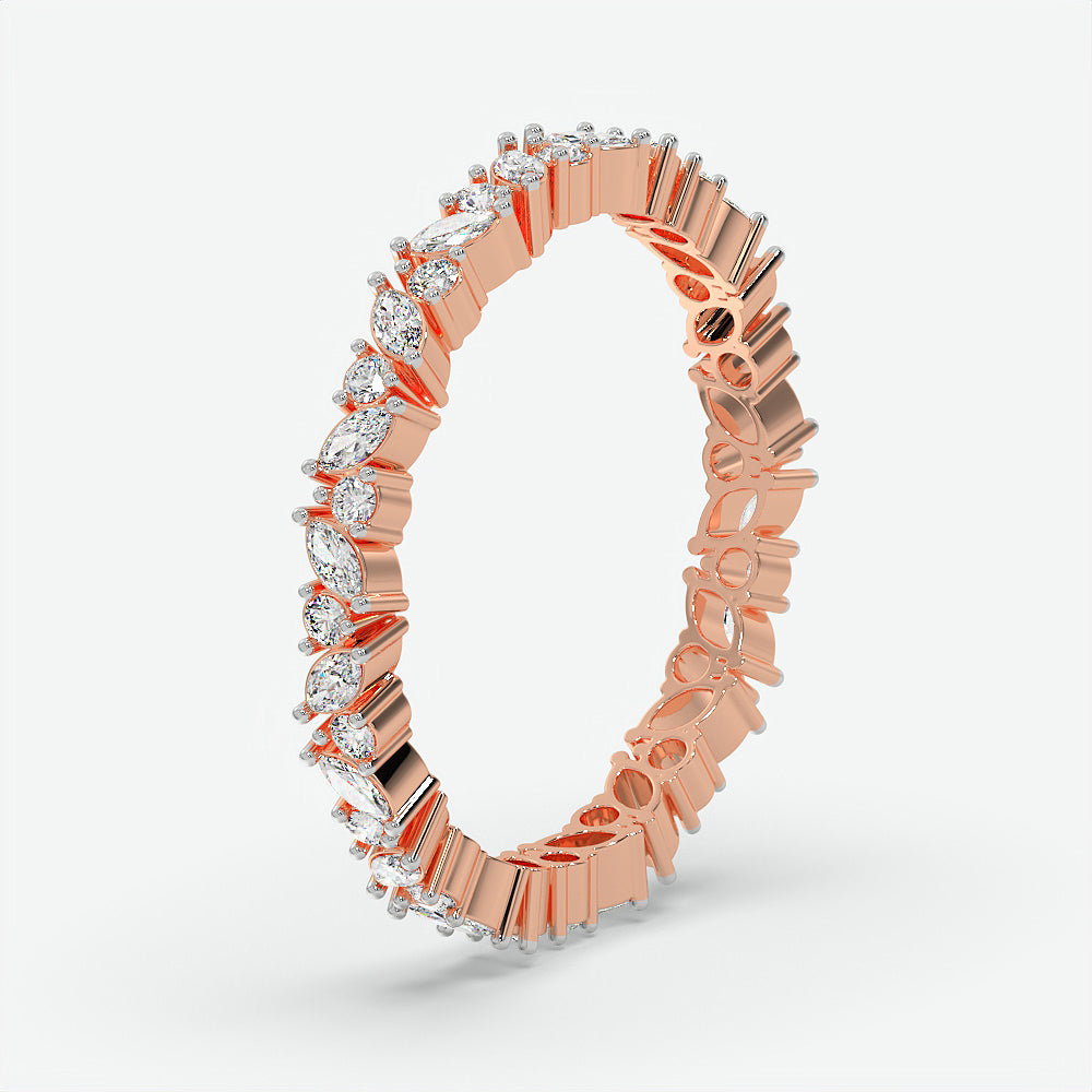 Elara Mixed-Cut Diamond Eternity Ring