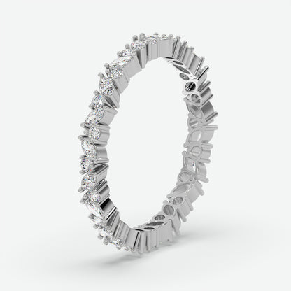 Elara Mixed-Cut Diamond Eternity Ring