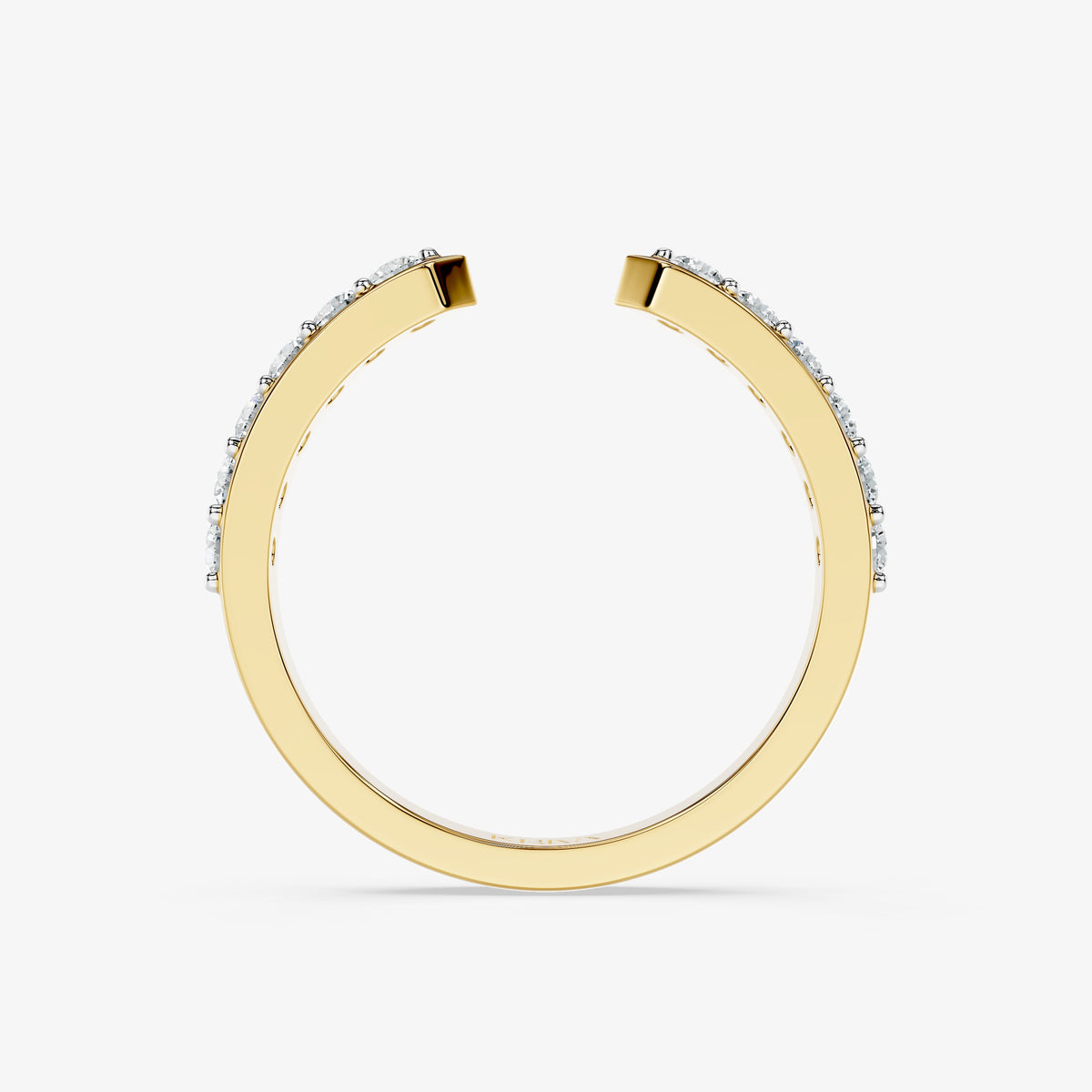 Minimalist Diamond Open Band Ring
