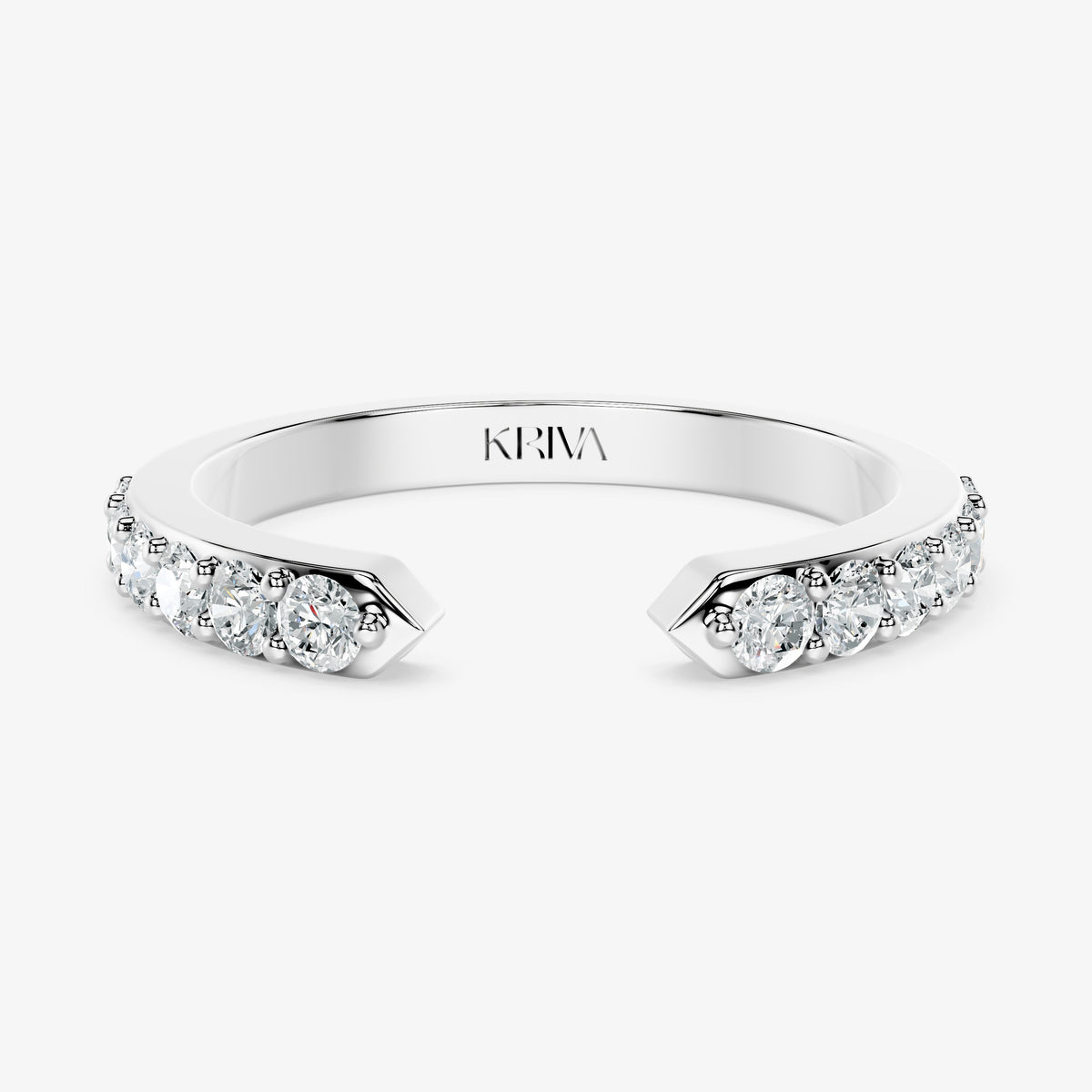 Minimalist Diamond Open Band Ring