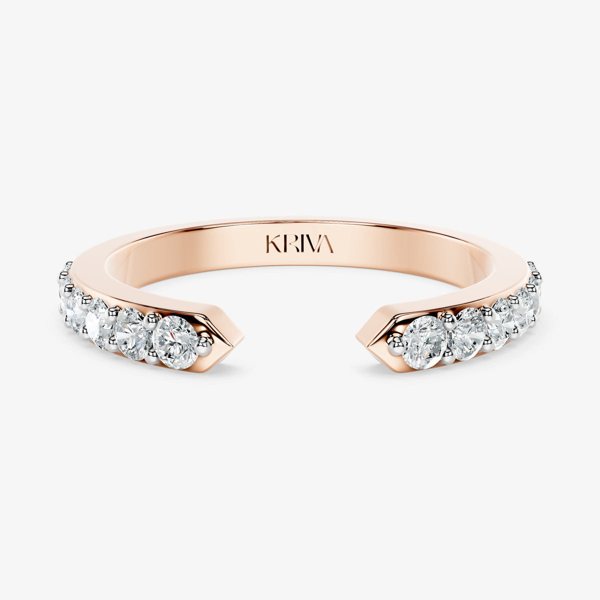 Minimalist Diamond Open Band Ring