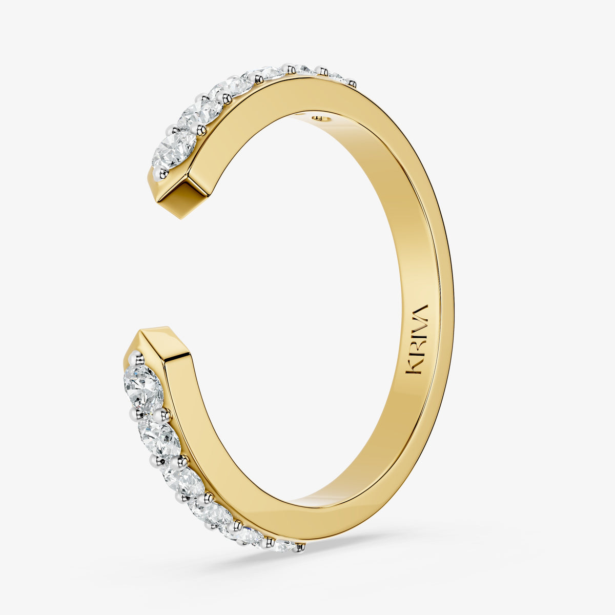 Minimalist Diamond Open Band Ring