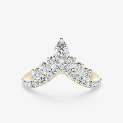 Celestine Pear Diamond Ring