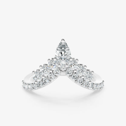 Celestine Pear Diamond Ring