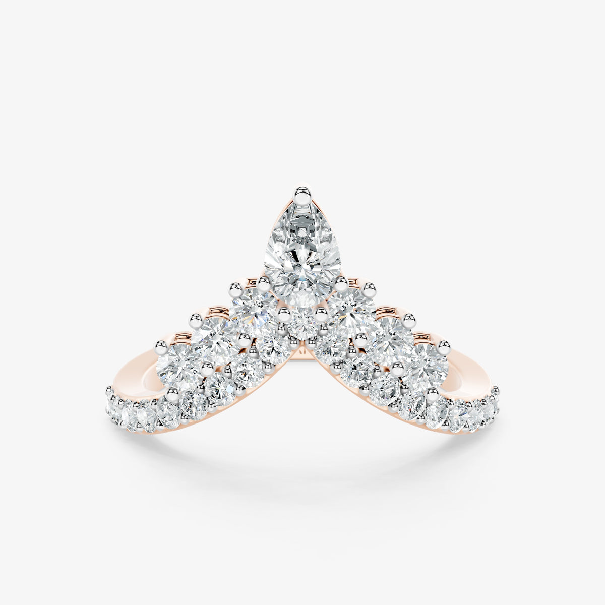Celestine Pear Diamond Ring