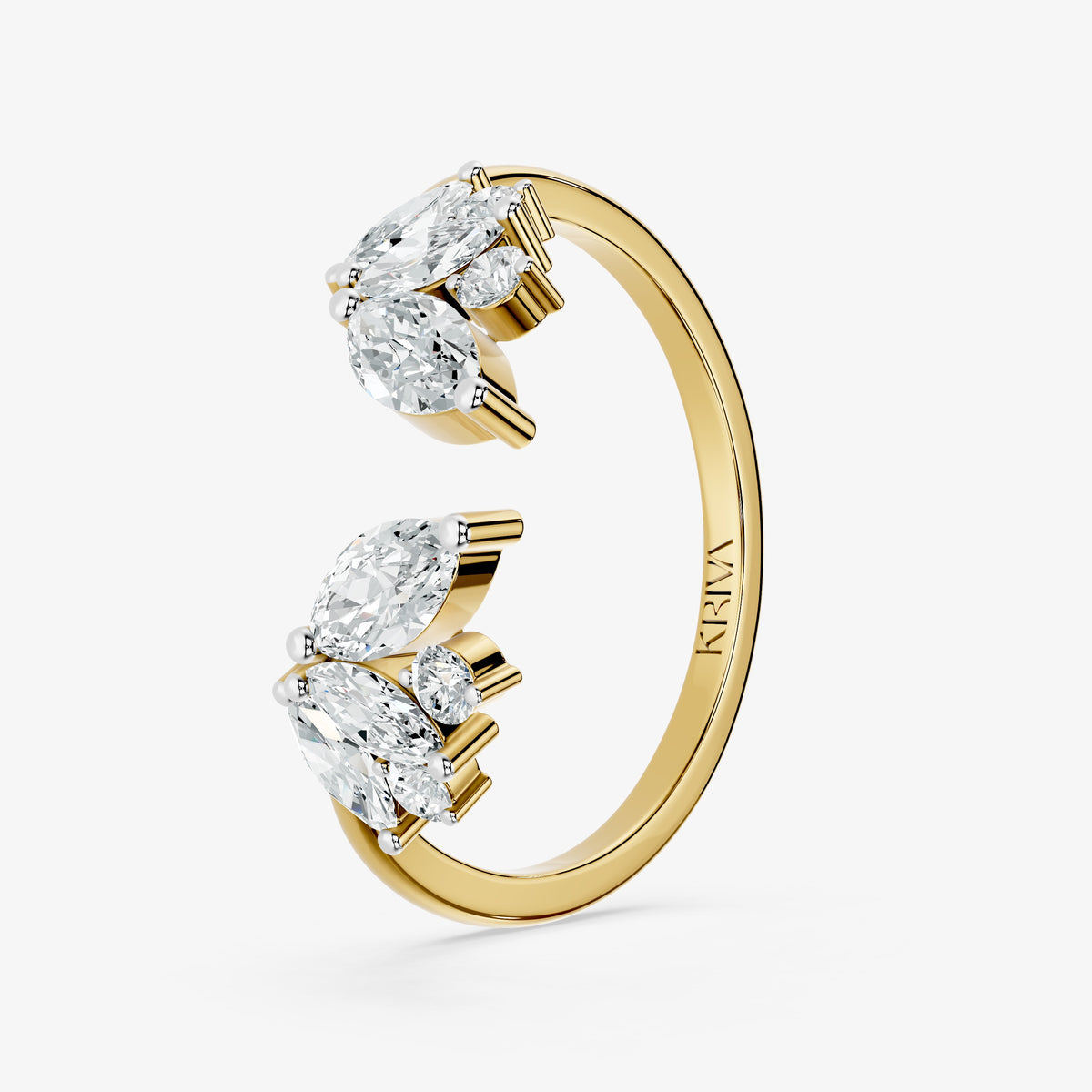 Marquise Diamond Cluster Ring