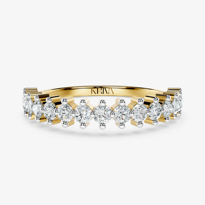 Round Diamond Accent Band Ring