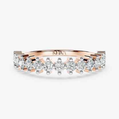 Round Diamond Accent Band Ring