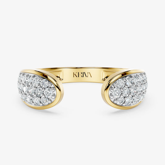 Twin-Cluster Diamond Ring
