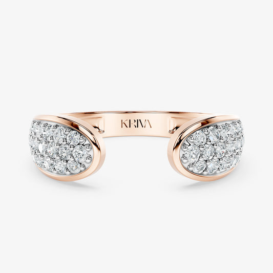 Twin-Cluster Diamond Ring