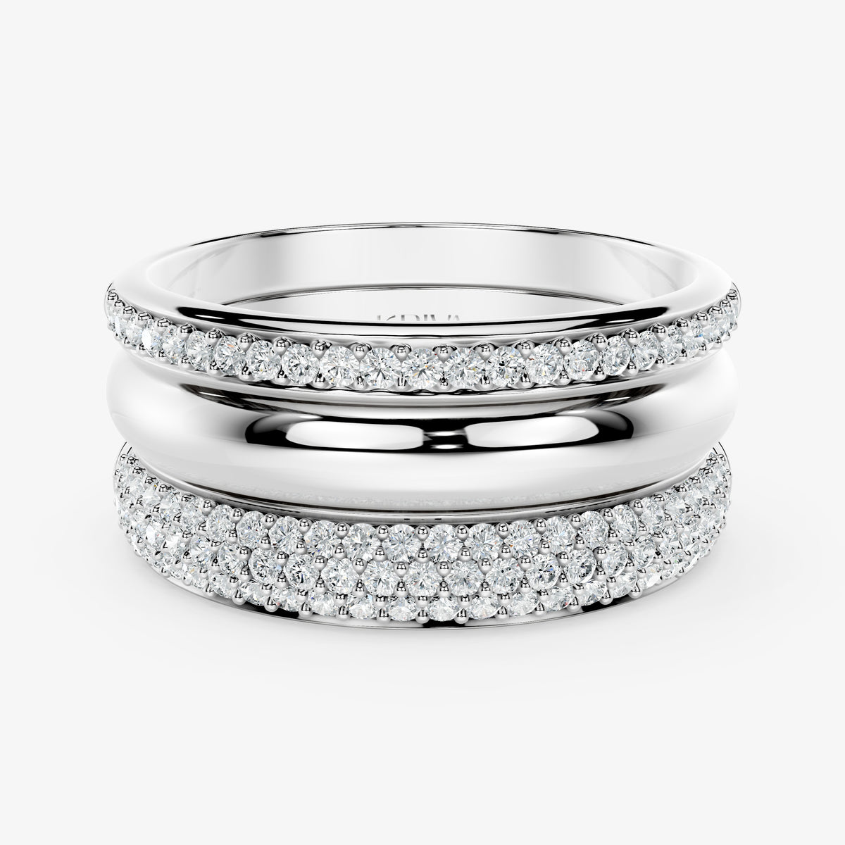 Veyra Triple-Line Diamond Band