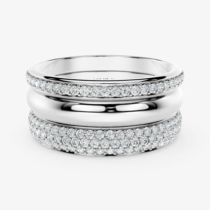 Veyra Triple-Line Diamond Band