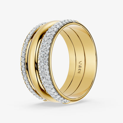 Veyra Triple-Line Diamond Band