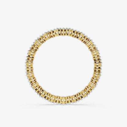 Round Diamond Multi-Row Band Ring