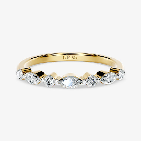 Amara Marquise & Round Diamond Ring
