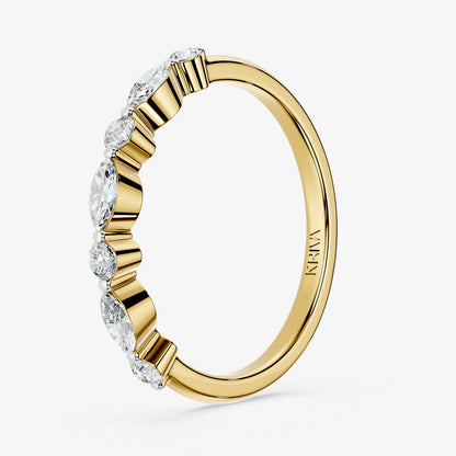 Amara Marquise & Round Diamond Ring