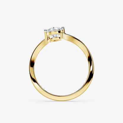 Pear Sway Diamond Ring