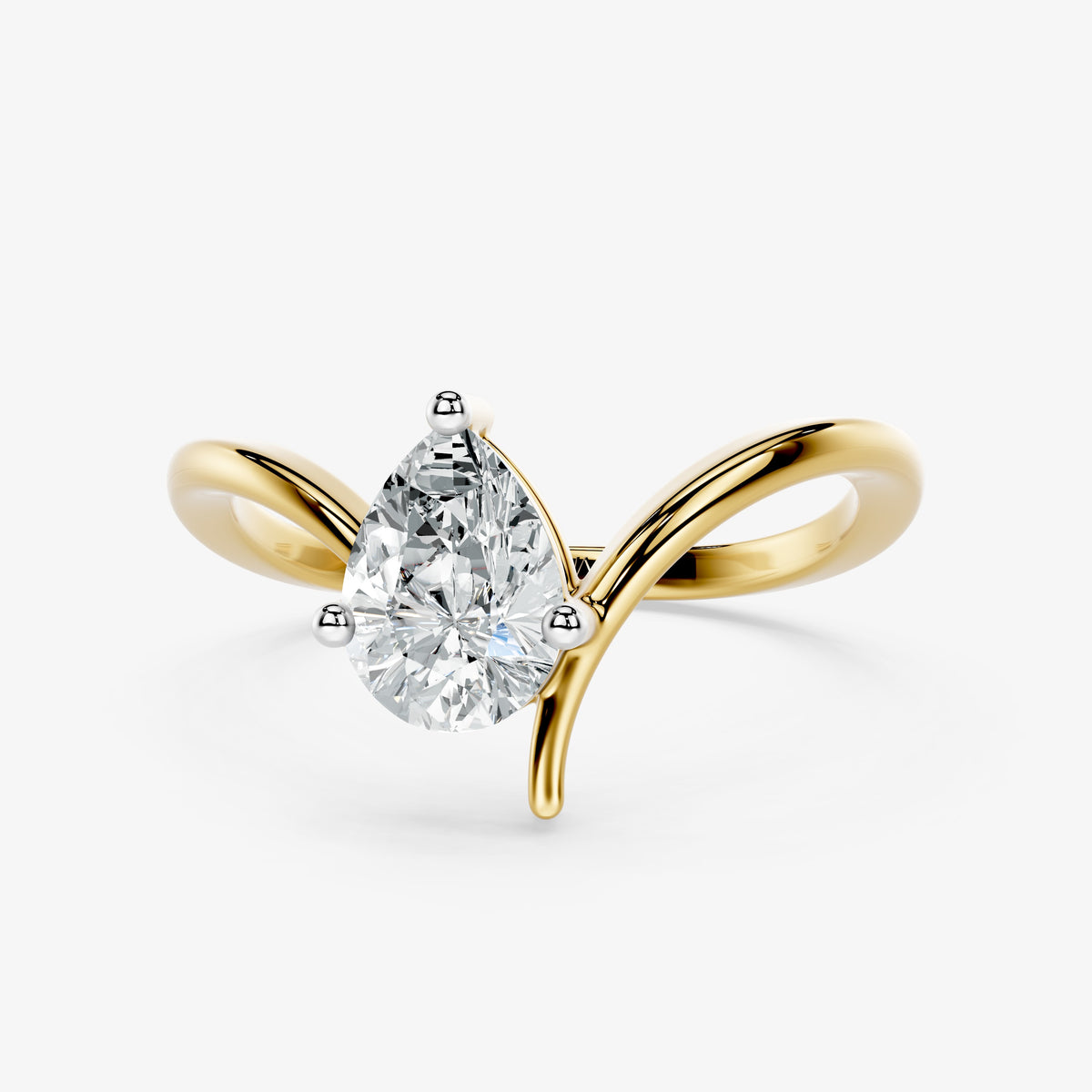 Pear Sway Diamond Ring