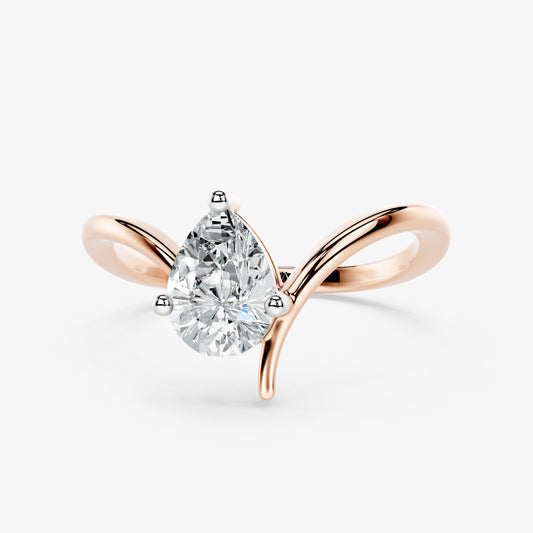 Pear Sway Diamond Ring