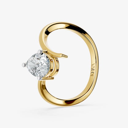 Pear Sway Diamond Ring