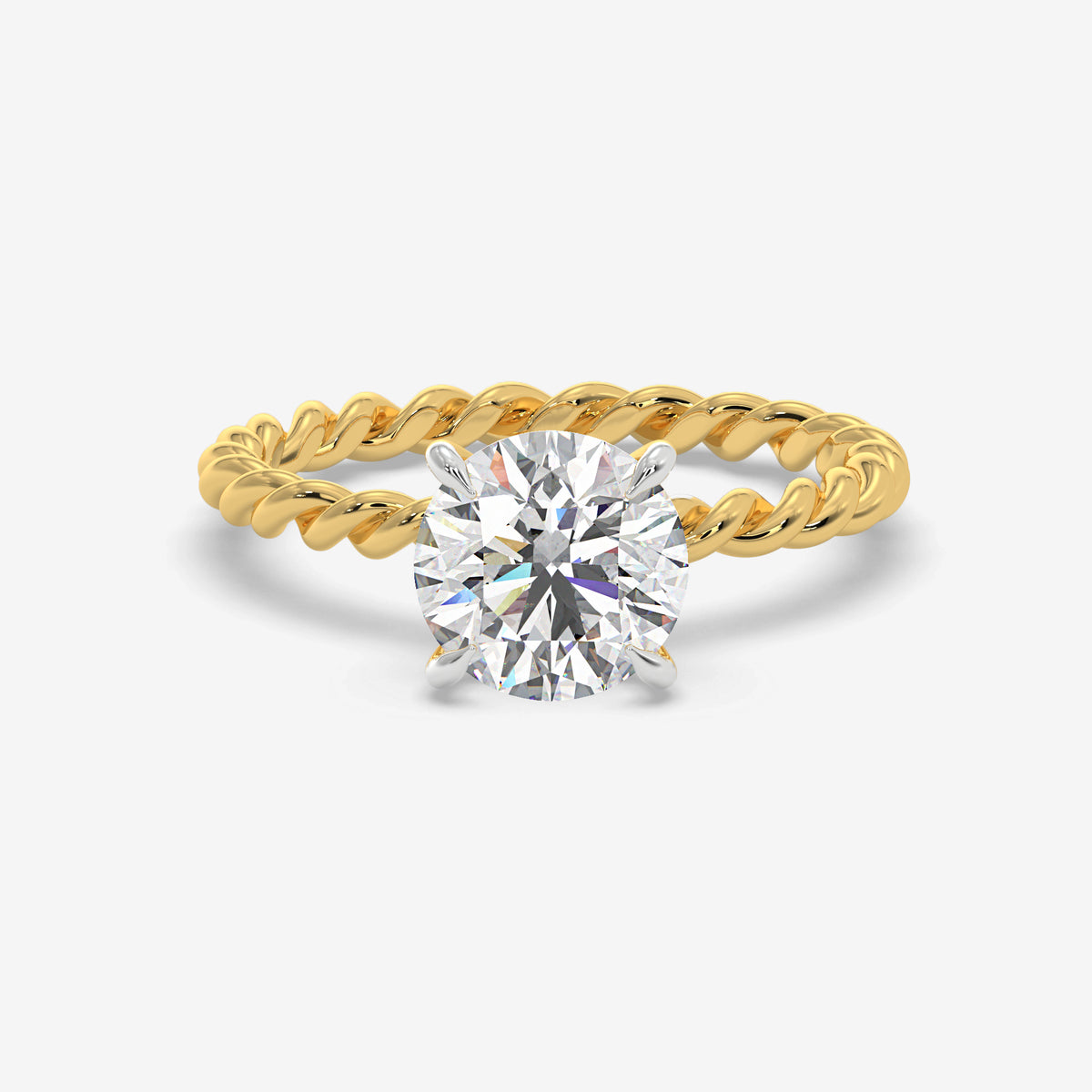Twistline Solitaire Diamond ring