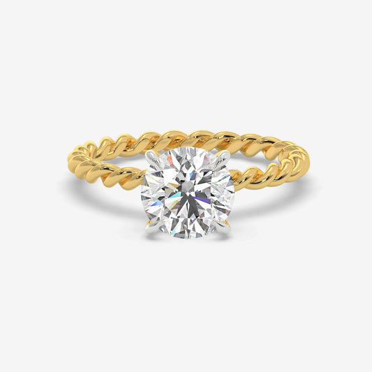 Twistline Solitaire Diamond ring