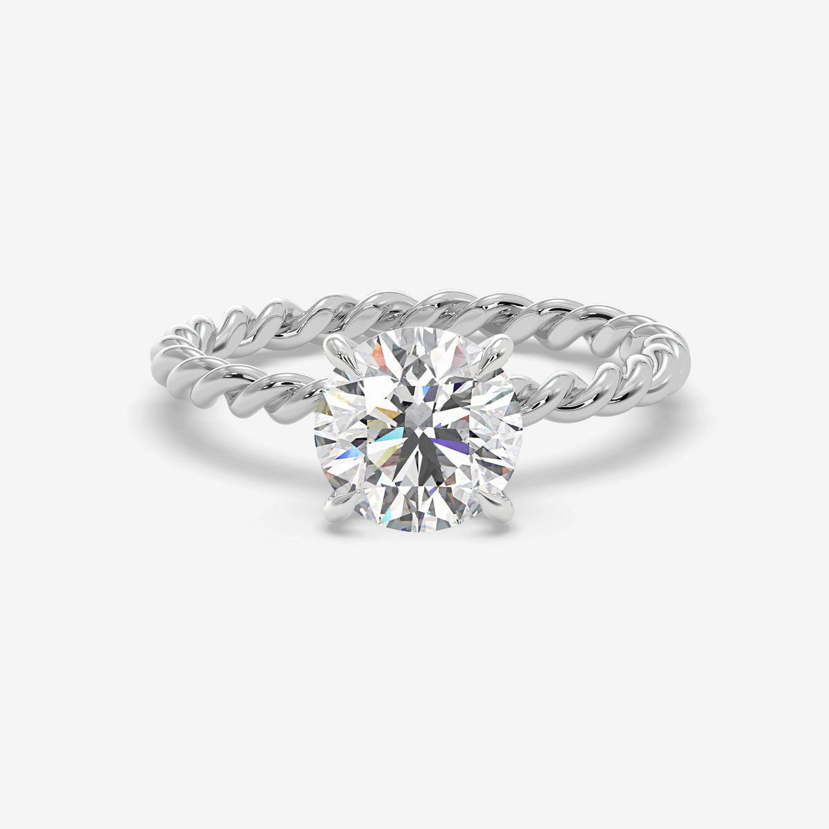 Twistline Solitaire Diamond ring