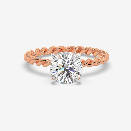Twistline Solitaire Diamond ring