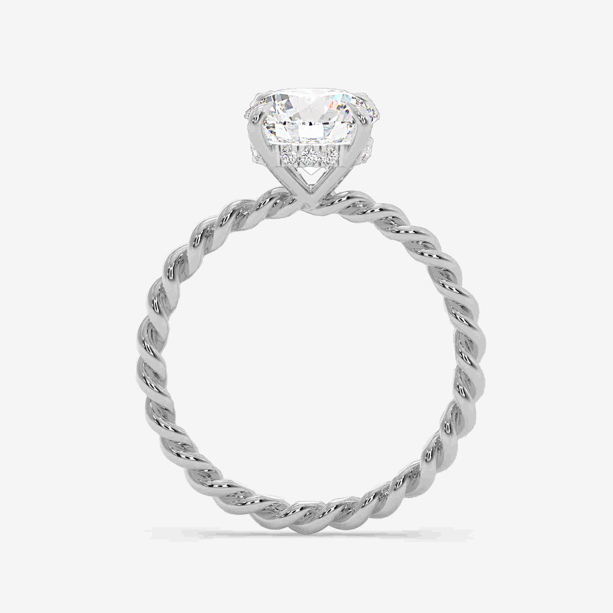 Twistline Solitaire Diamond ring