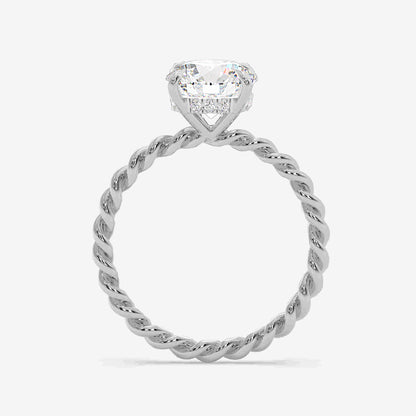 Twistline Solitaire Diamond ring
