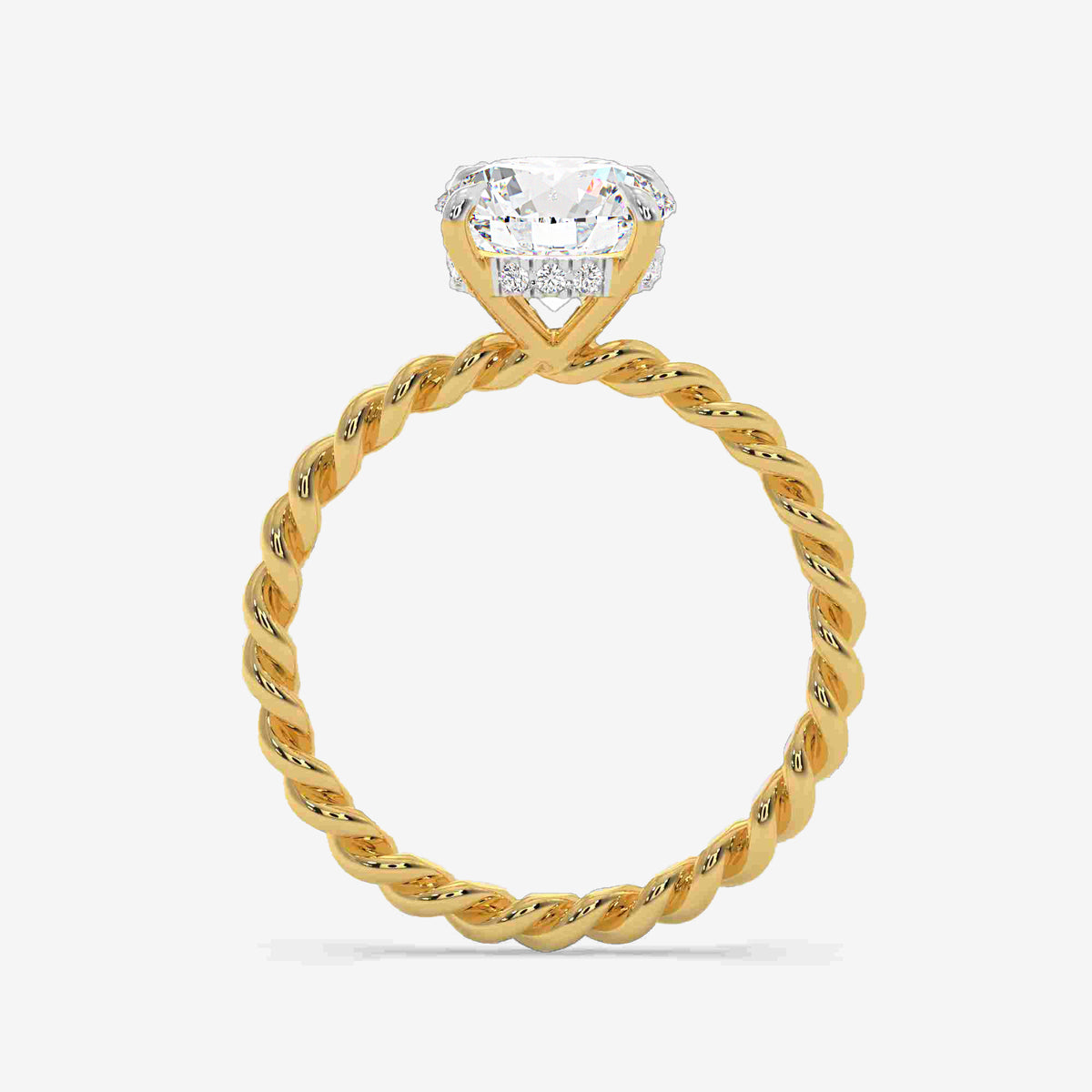 Twistline Solitaire Diamond ring