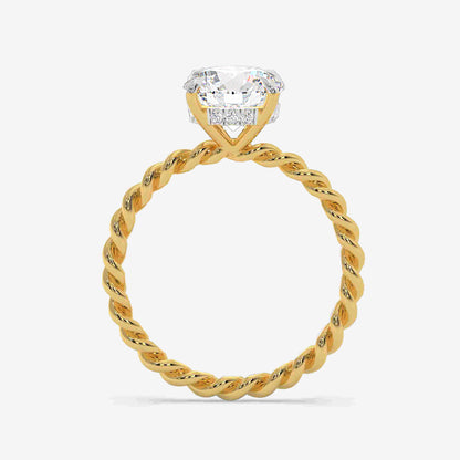 Twistline Solitaire Diamond ring