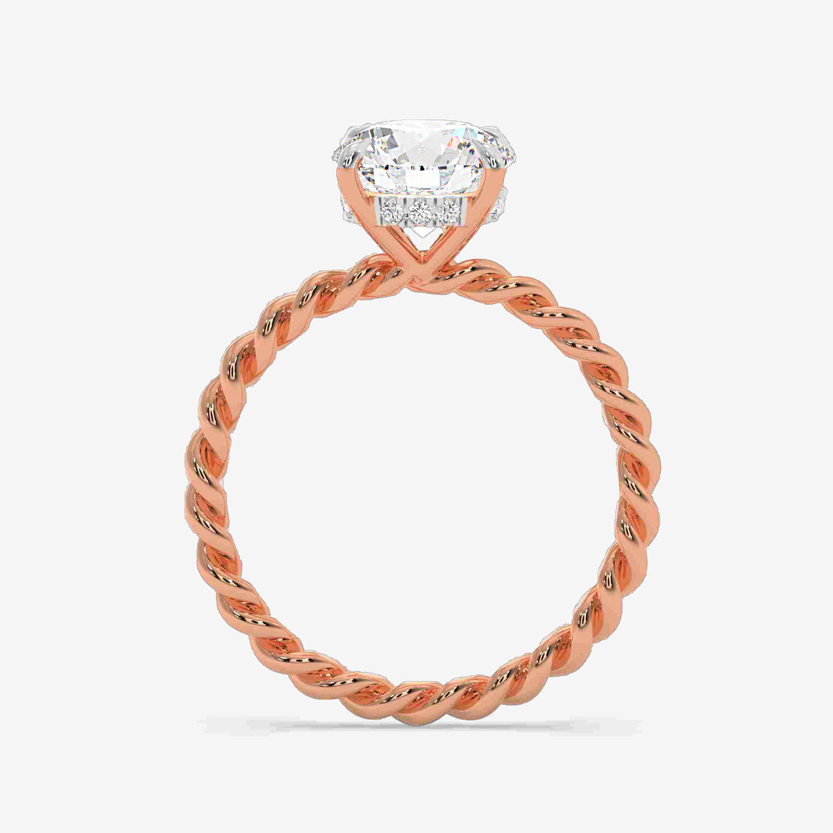 Twistline Solitaire Diamond ring