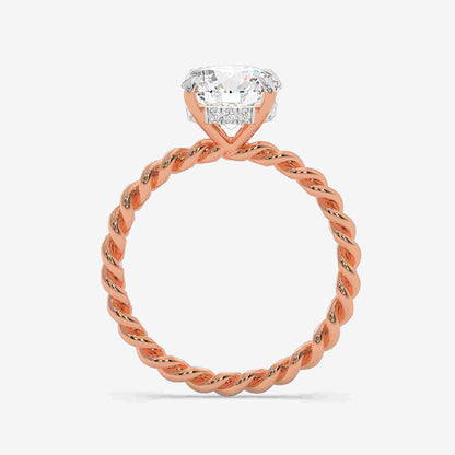 Twistline Solitaire Diamond ring