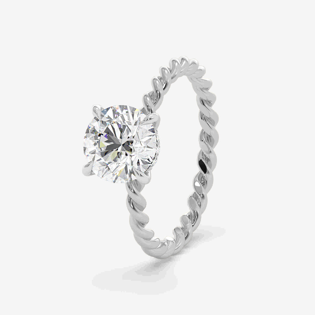 Twistline Solitaire Diamond ring