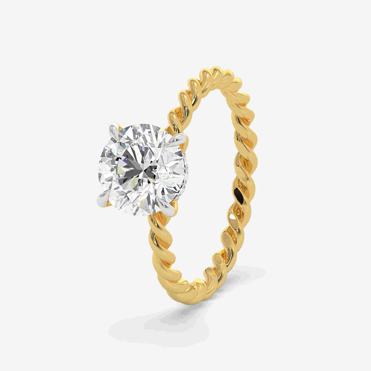 Twistline Solitaire Diamond ring