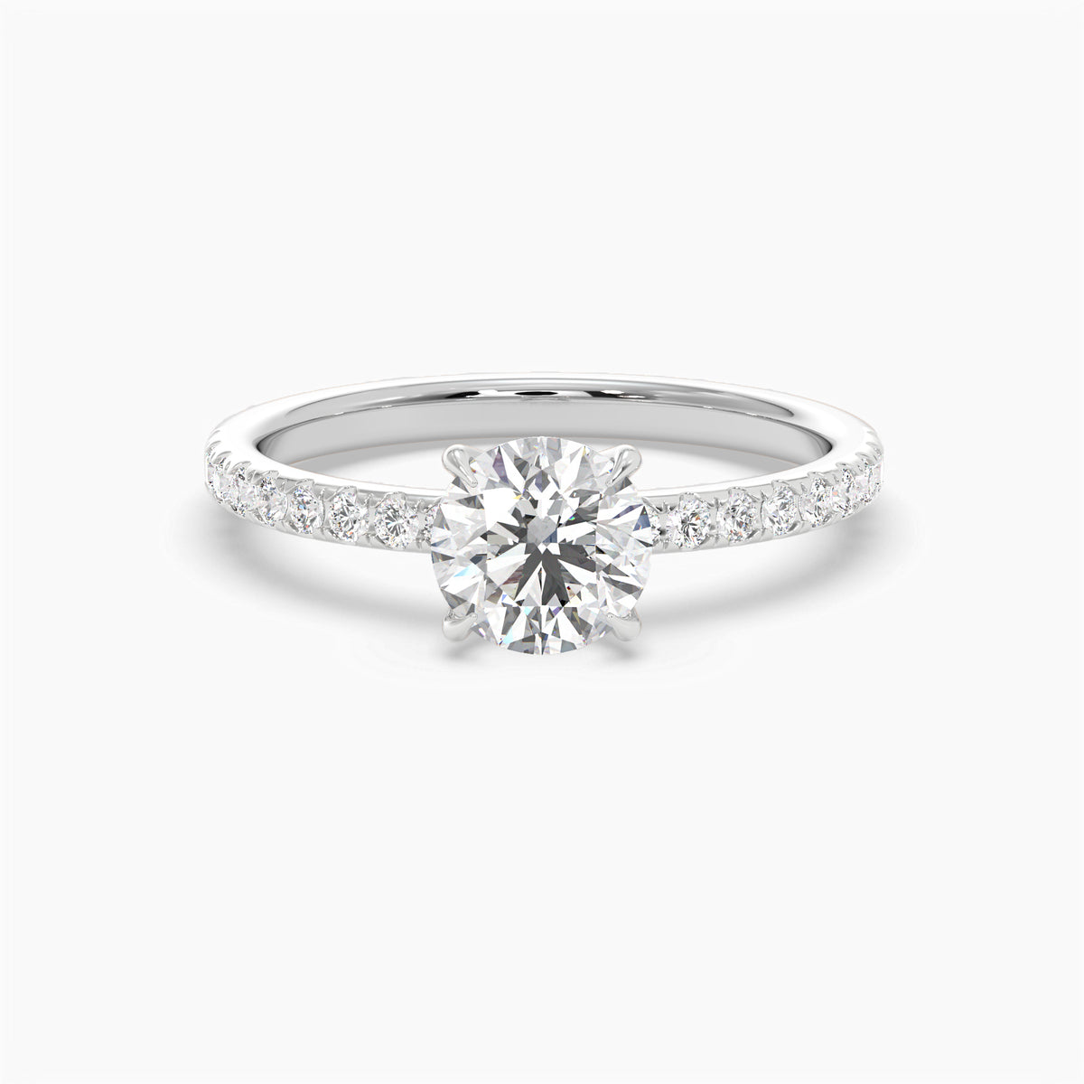 Elara Round Diamond Solitaire Ring