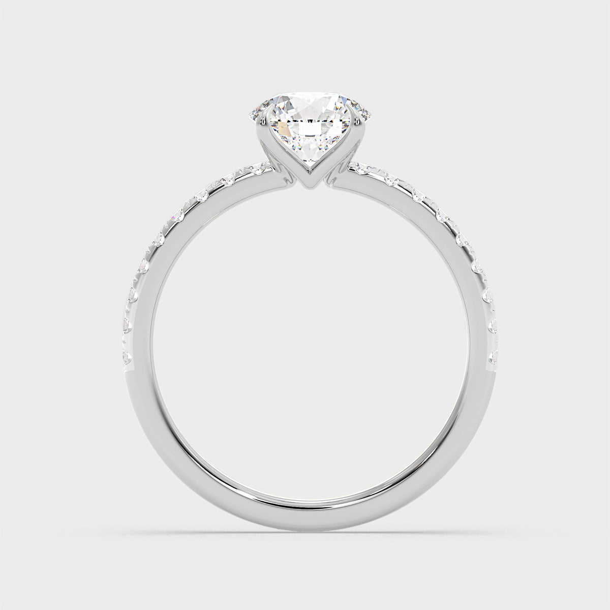 Elara Round Diamond Solitaire Ring