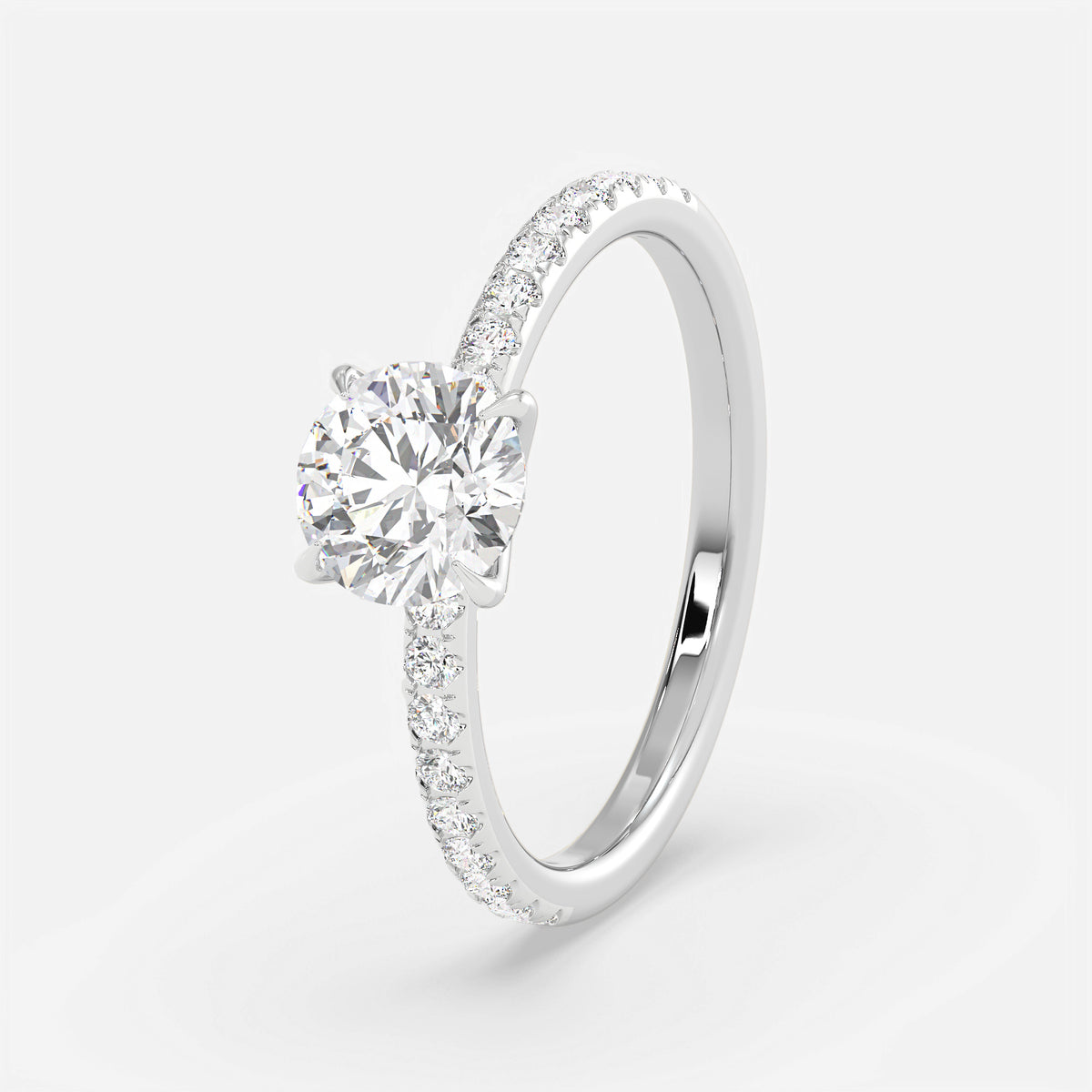 Elara Round Diamond Solitaire Ring