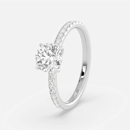 Elara Round Diamond Solitaire Ring