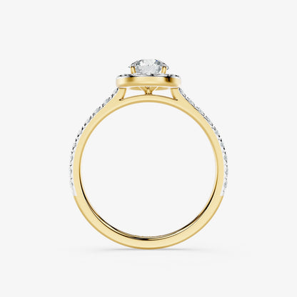 Aveline Diamond Halo Ring