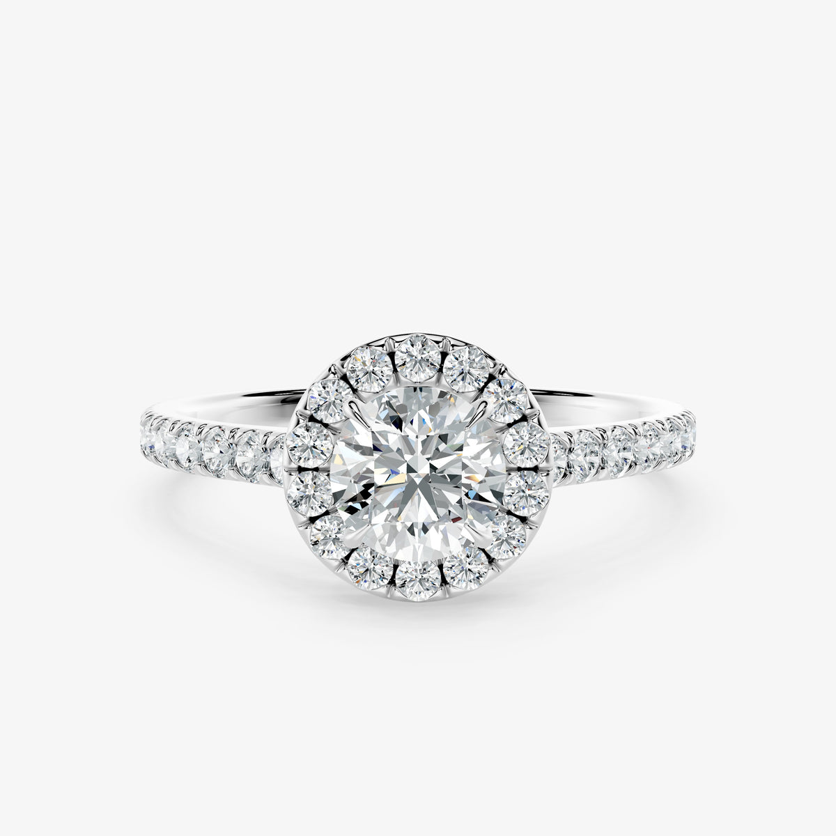 Aveline Diamond Halo Ring