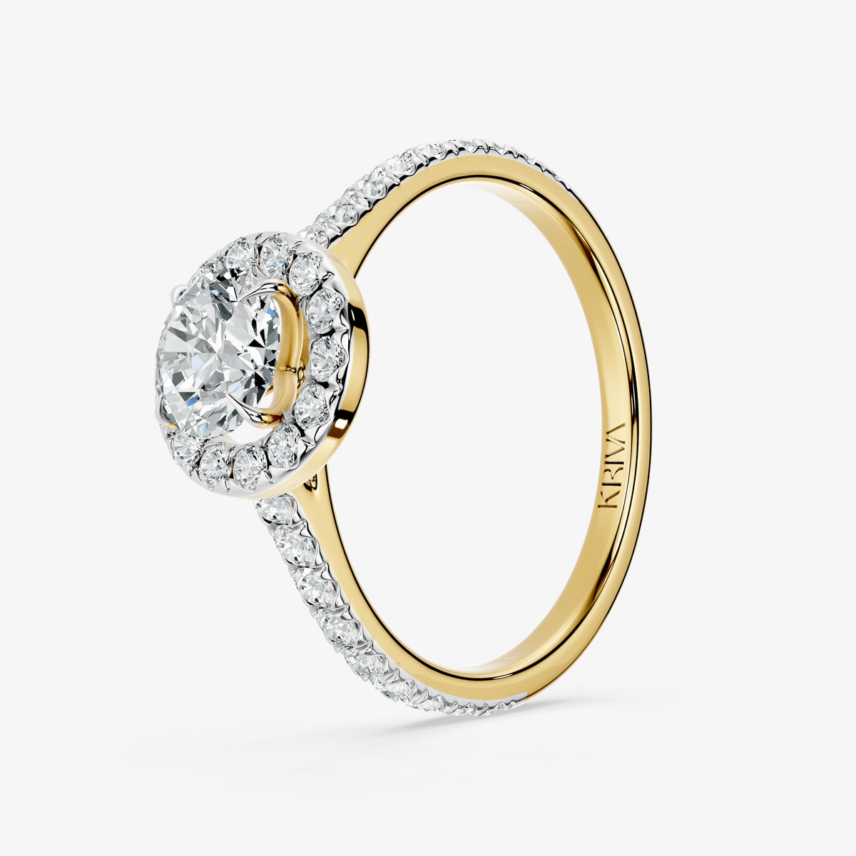 Aveline Diamond Halo Ring