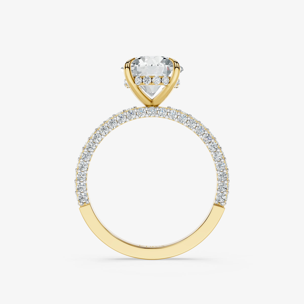 Amaris Round Diamond Signature Ring