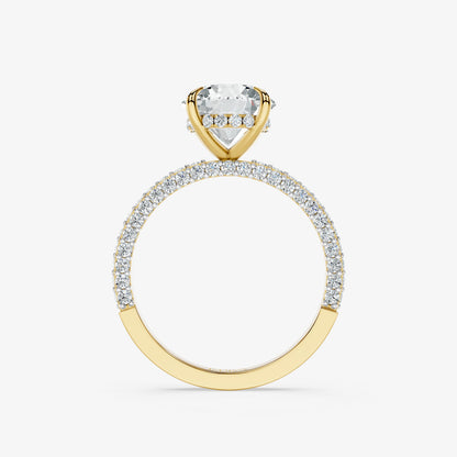 Amaris Round Diamond Signature Ring