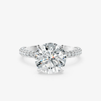 Amaris Round Diamond Signature Ring