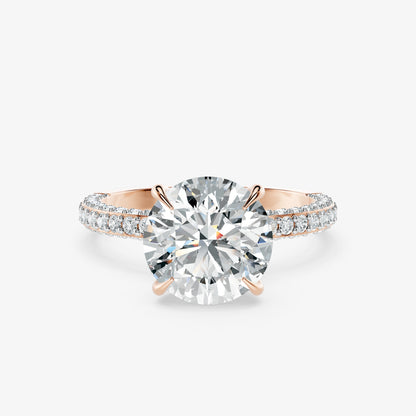 Amaris Round Diamond Signature Ring