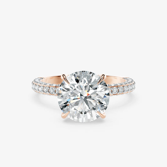 Amaris Round Diamond Signature Ring